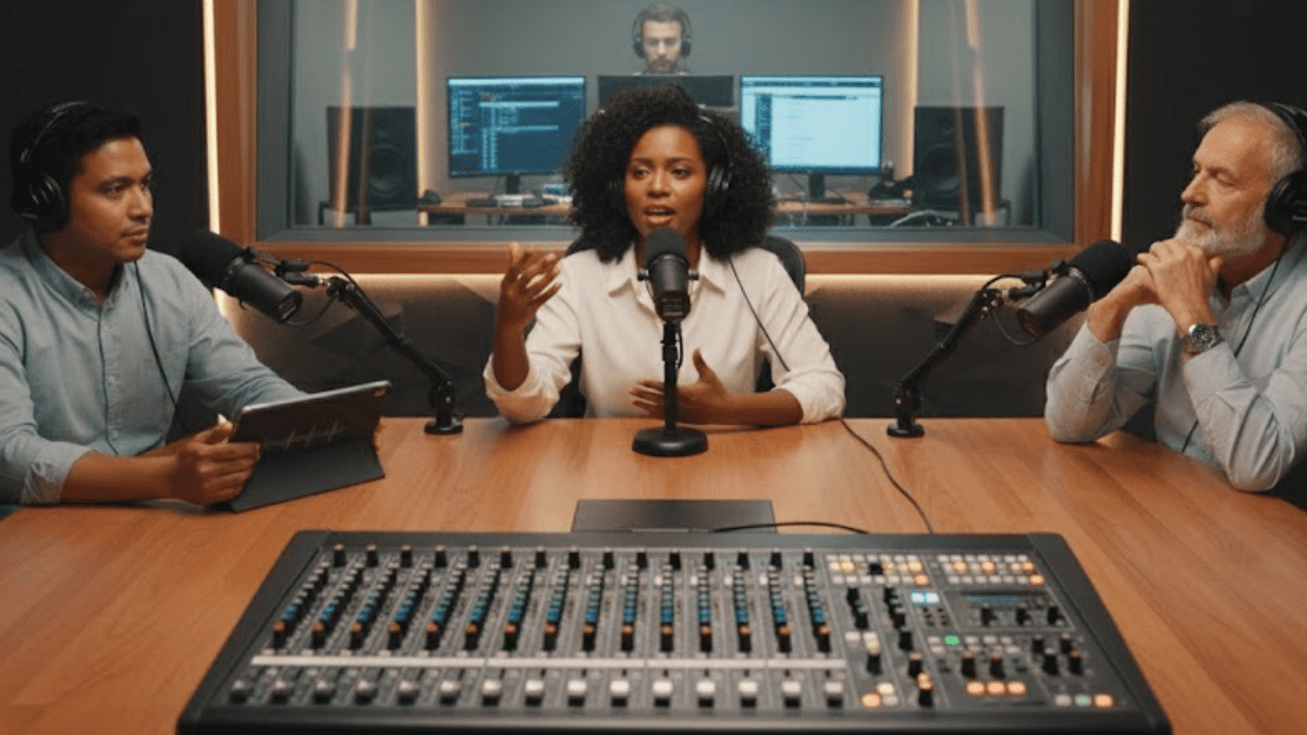 Ilustração do conceito de "Tom de Escuta" nos negócios, mostrando que ouvir o cliente é mais importante do que apenas promover para vender.